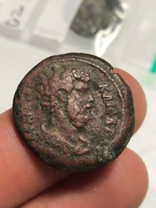 Moneda Romana Aelio Diobol Alejandría Egipto
