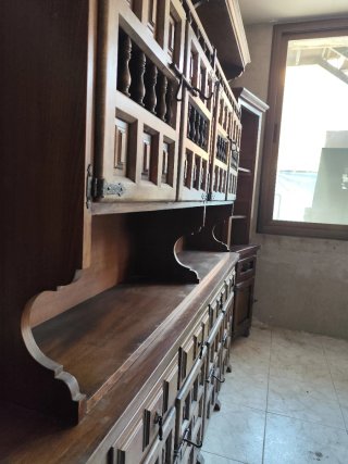 Conjunto Mueble Estilo Castellano Madera