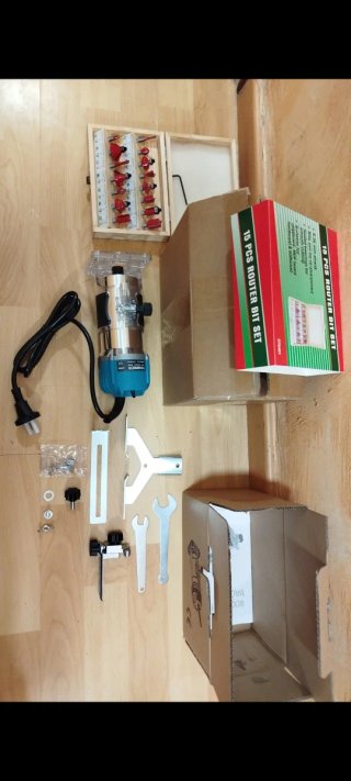 A ESTRENAR! Fresadora INOX 800W + set de 15 Fresas