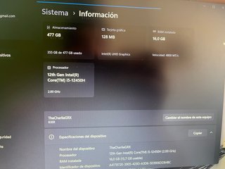 Portátil Lenovo IdeaPad Slim 3 15IAH8 Gris