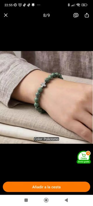 Pulsera Savia & Cuero Piedras Naturales