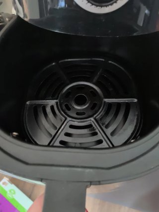 Freidora de aire negra