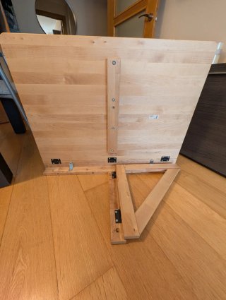 Mesa plegable Ikea Norbo madera