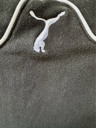 Sudadera Puma Vintage Negra Big Logo Talla XL