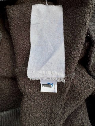 Sudadera Puma Vintage Negra Big Logo Talla XL