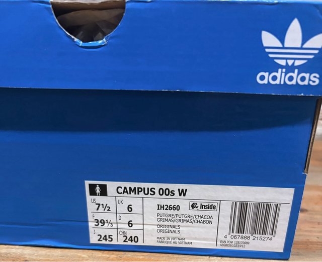 Zapatillas Adidas Campus Beige Talla 39 1/3