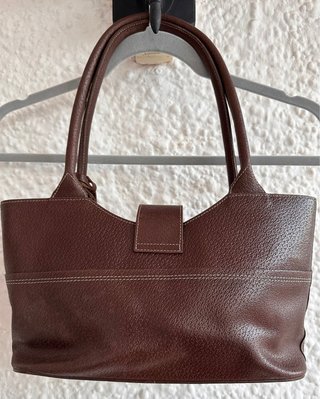 Bolso de piel marrón Georges Rech