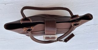 Bolso de piel marrón Georges Rech