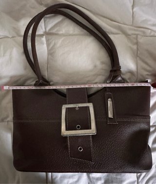 Bolso de piel marrón Georges Rech
