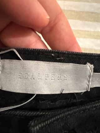 Falda mini Scalpers negra con pedrería