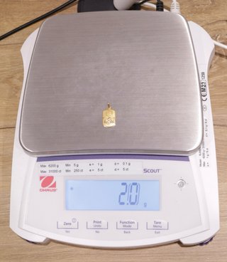 PLACA QUERUBÍN-RELOJ, ORO 18K/2.0g