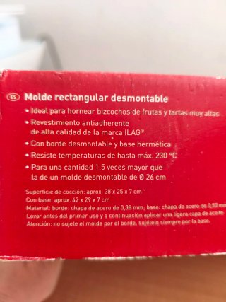 Molde Rectangular Desmontable Zenker