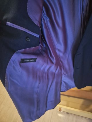 Americana azul hombre