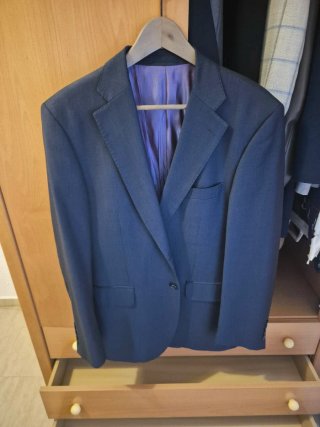 Americana azul hombre