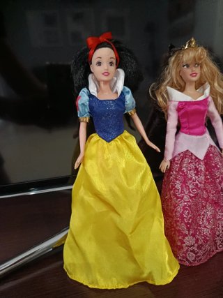 Lote 3 Principesse Disney: Aurora, Biancaneve, Esmeralda