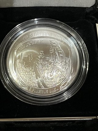 Moneda Plata Apollo 11 50 Aniversario 2019 1 oz