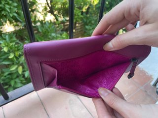 Cartera Billetera Salvador Bachiller Magenta NUEVA