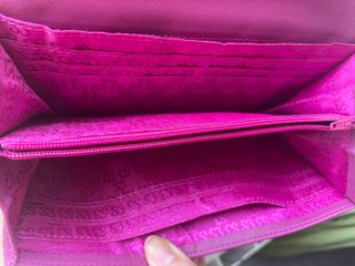 Cartera Billetera Salvador Bachiller Magenta NUEVA