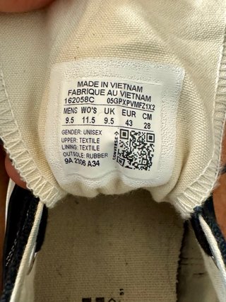 Sneakers Converse a piattaforma nere da uomo