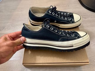 Sneakers Converse a piattaforma nere da uomo
