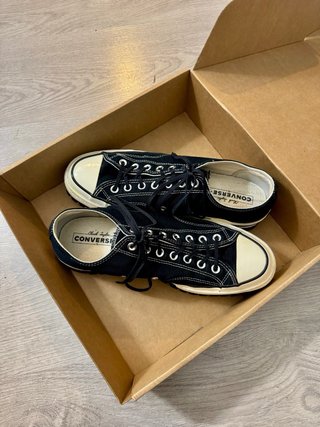 Sneakers Converse a piattaforma nere da uomo
