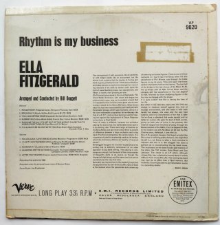 1962 🇬🇧 ELLA FITZGERALD - RHYTHM IS MY BUSSINES