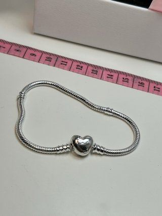 Pulsera Pandora Corazón Familia Caja Original 19cm