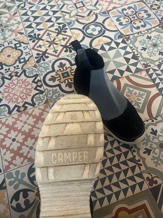 Camper Lab Zapatillas Botín Negro/Plata