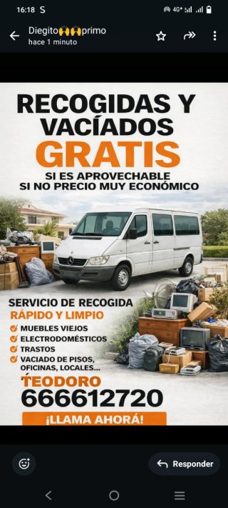 Porte mudanzas y vaciado