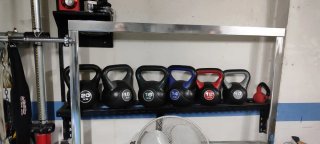Kettlebells 20kg a 8kg con Soporte
