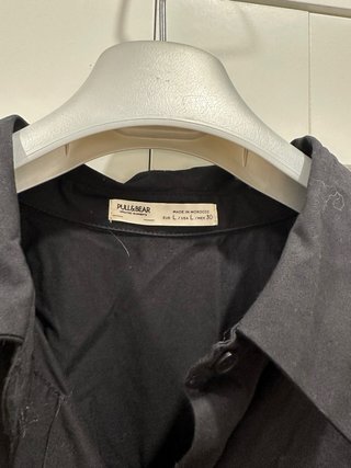 Vestido camisero negro