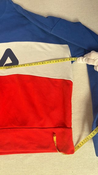Sudadera Fila Color Block Azul y Rojo