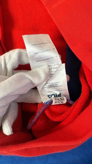 Sudadera Fila Color Block Azul y Rojo
