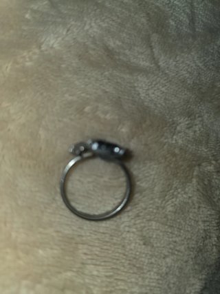 Anillo Plata Antigua con piedra nat.de Aguamarina
