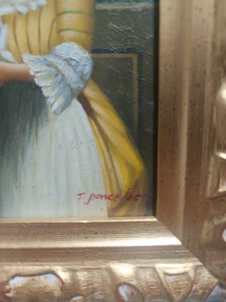 Dipinti con cornice lavorata oro