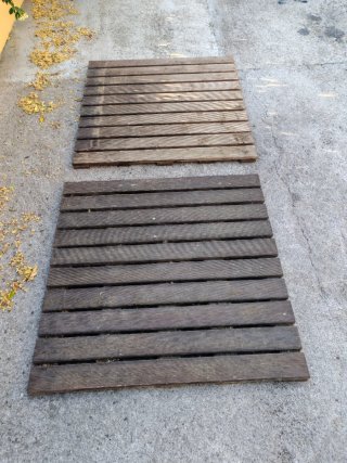 Tarima de madera 100x100 2 unidades