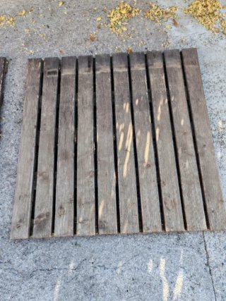Tarima de madera 100x100 2 unidades