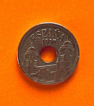 Moneta 25 Pesetas Melilla 1497-1997