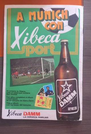 Album cromos Xibeca Sport 1974 Cruyff Liga futbol