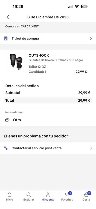 Saco de boxeo Outshock y guantes 12oz