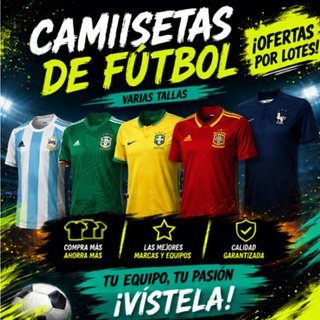 Camiseta Fútbol Mundial todas las tallas