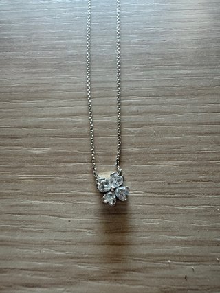 Collar Pandora Trébol 4 Corazones Plata