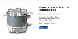 Pack Fusor Cera + Accesorios