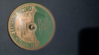 Disco para gramofono Linguaphone - Curso de Idioma