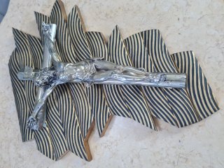 Crocifisso artistico vintage Made in Italy