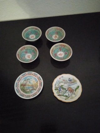 6 Platos Chinos Porcelana