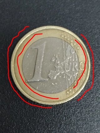 1 Euro Francia 1999 con defectos