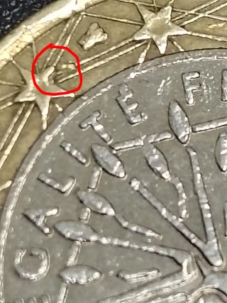 1 Euro Francia 1999 con defectos