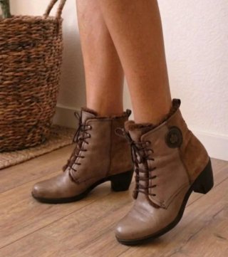 Botines piel Hispanitas T40 (Con Caja)