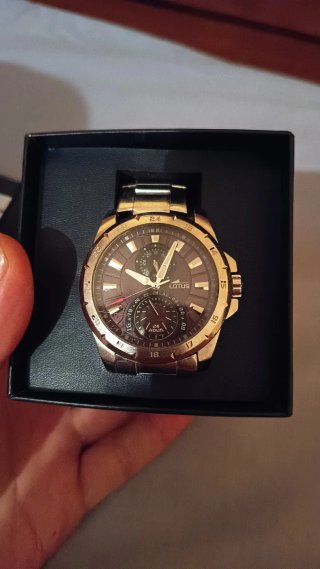 Reloj Lotus Hombre Acero Multifunción Marrón
